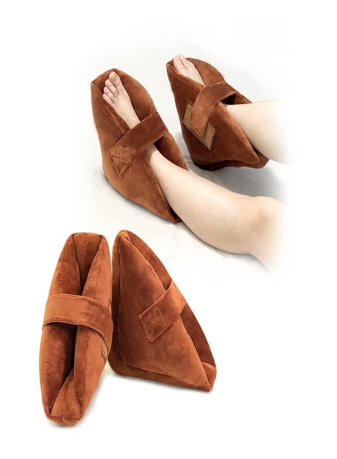 Zelen Heel Protectors Cushion Bed Sores (1 Pair) Foot Pillows Heel for Pressure Sores Ankle Protector Pillow Foot Foam Boots for Pressure Ulcers Bedridden Heel Pain Relief - Image 1